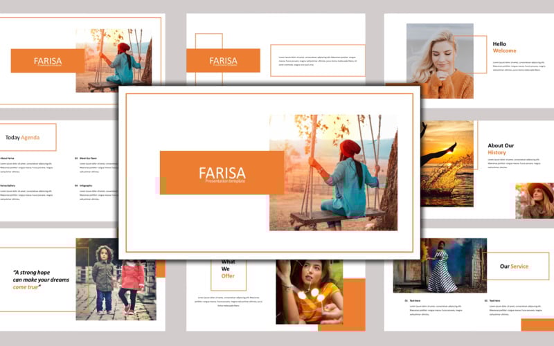 farisa creative business powerpoint template original