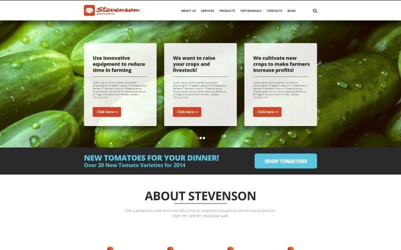 farming agriculture joomla template original