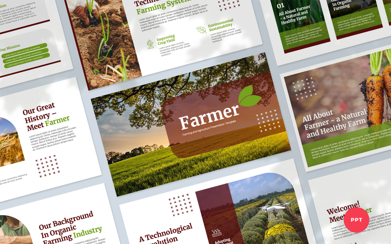 farming and agriculture presentation powerpoint template original