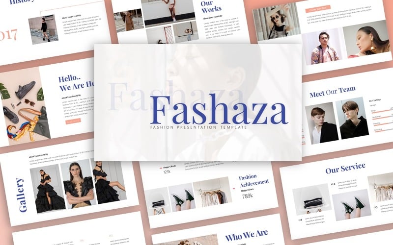 fashaza fashion presentation powerpoint template original