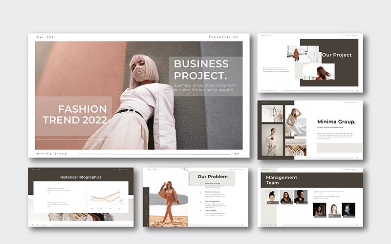 fashion business powerpoint presentation template original