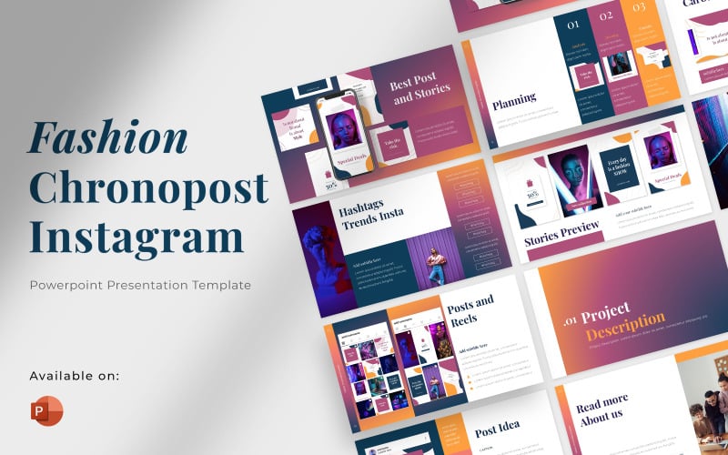 fashion chronopost powerpoint presentation template original