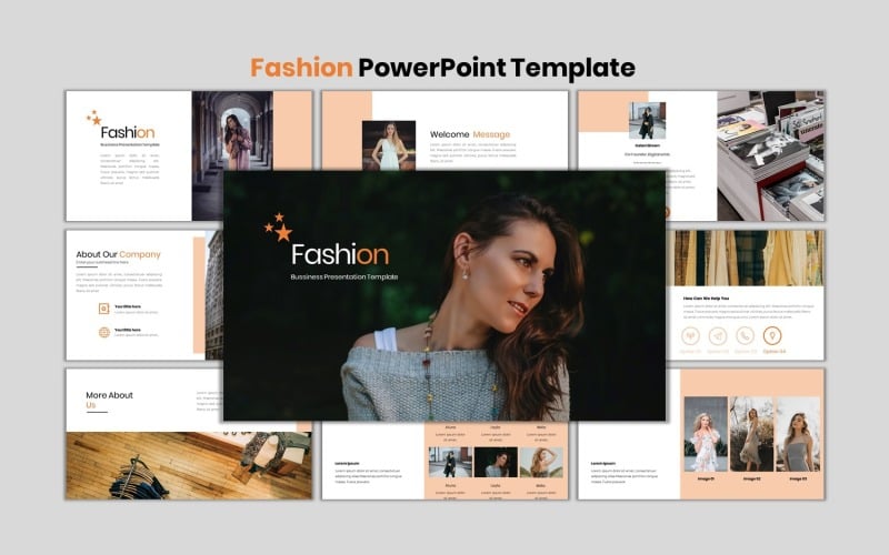 fashion creative business powerpoint template original