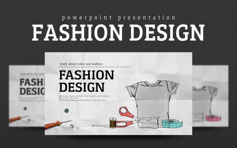 fashion design powerpoint template original
