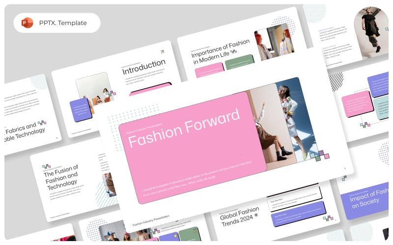 fashion forward powerpoint presentation template original