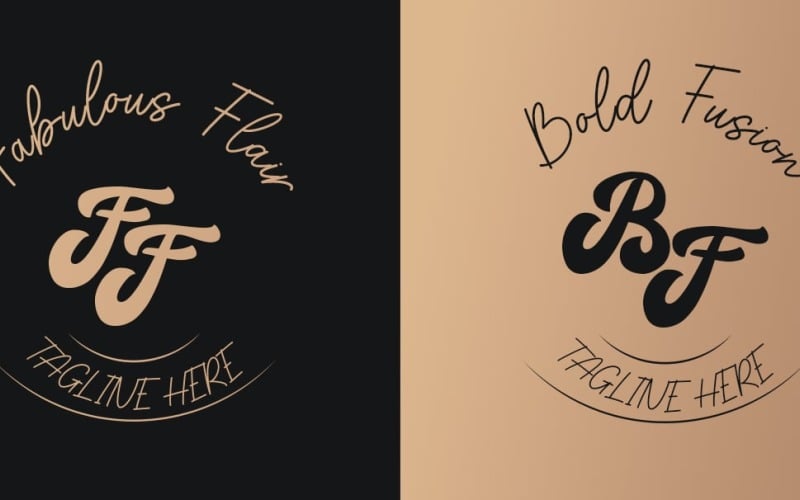 fashion logo template for designers luxury brands boutiques original