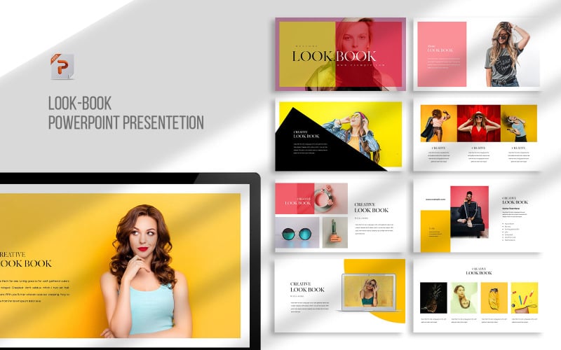 fashion look book presentation powerpoint template original