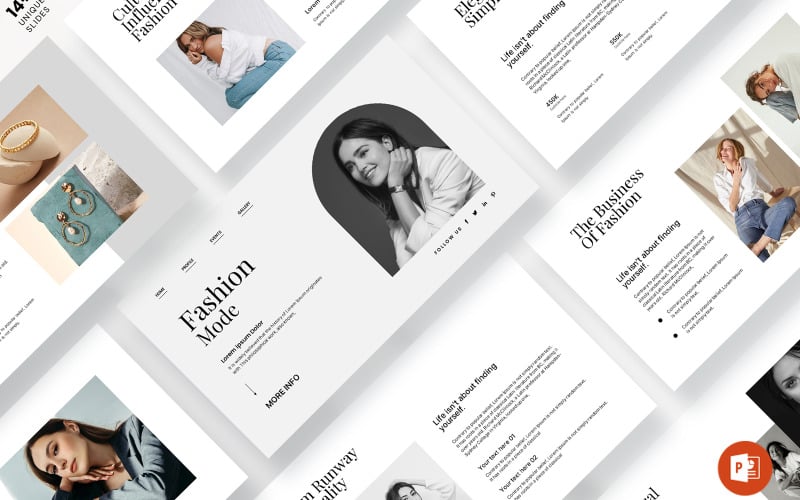 fashion mode presentation template original