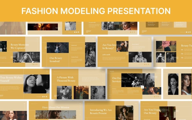fashion modeling powerpoint presentation template original