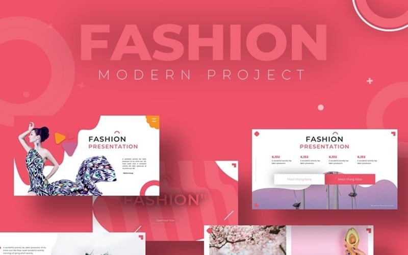 fashion modern powerpoint template original
