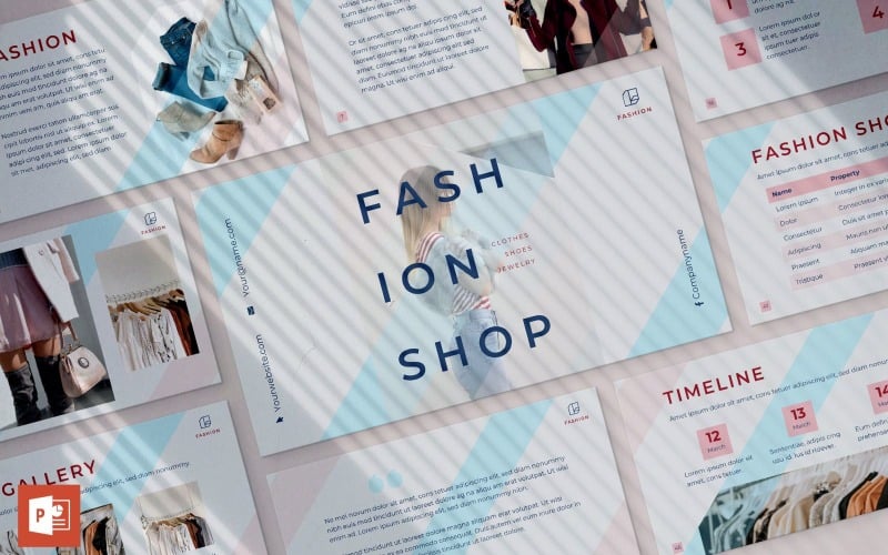 fashion presentation powerpoint template original