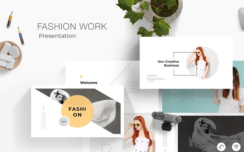 fashion presentation powerpoint template original