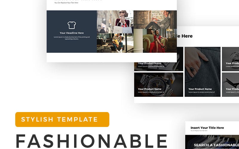 fashionable powerpoint template original