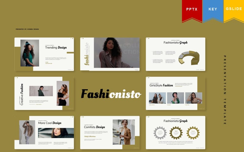 fashionisto keynote googleslide powerpoint template original