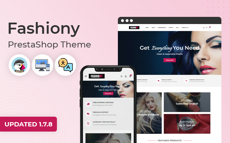 fashiony premium responsive prestashop theme original