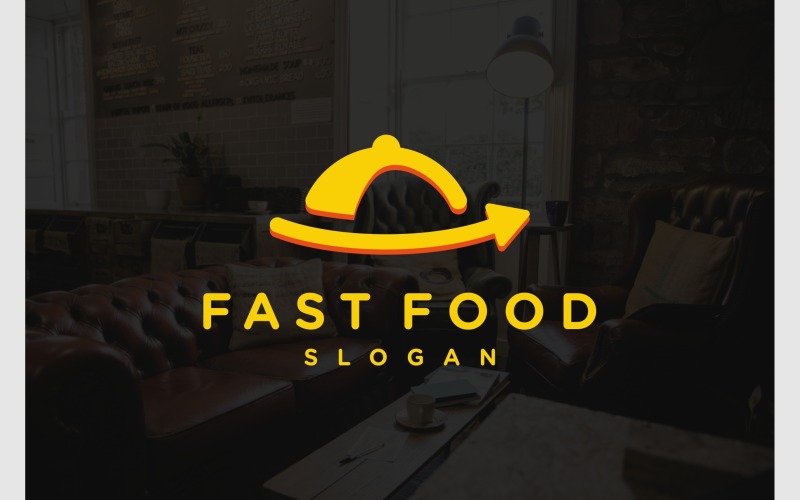 fast food delivery arrow logo original
