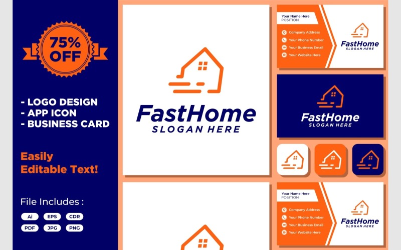 fast home speed house delivery logo original