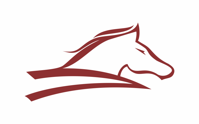 fast horse logo modern template original