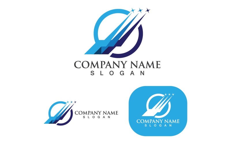 faster finance logo template vector icon v original