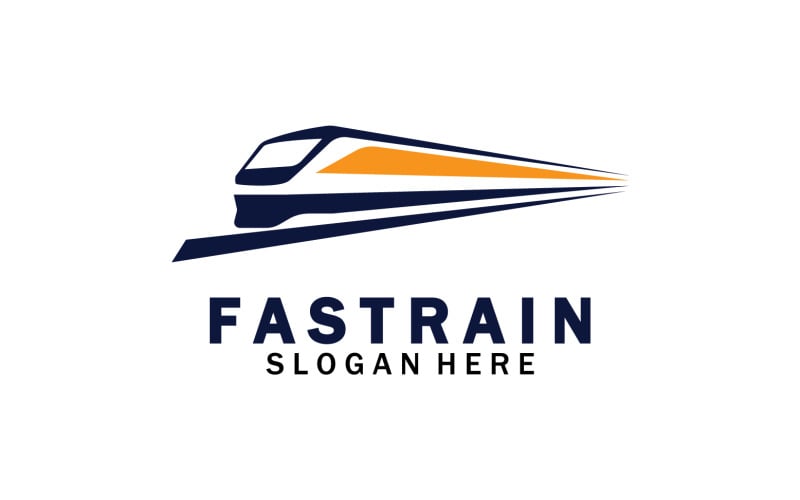 faster train transportation icon logo v original