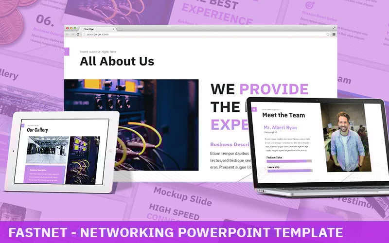 fastnet networking powerpoint template original