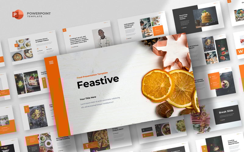 feastive food amp restaurant powerpoint template original