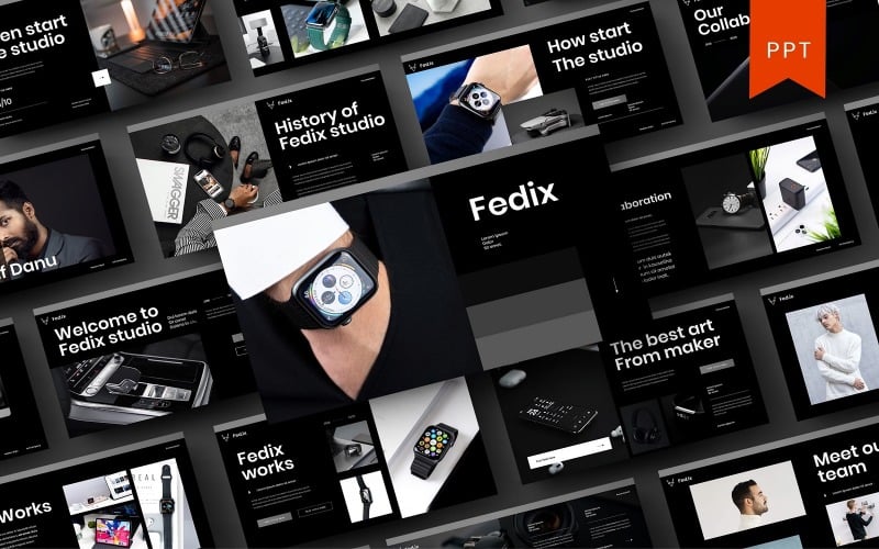 fedix business powerpoint template original