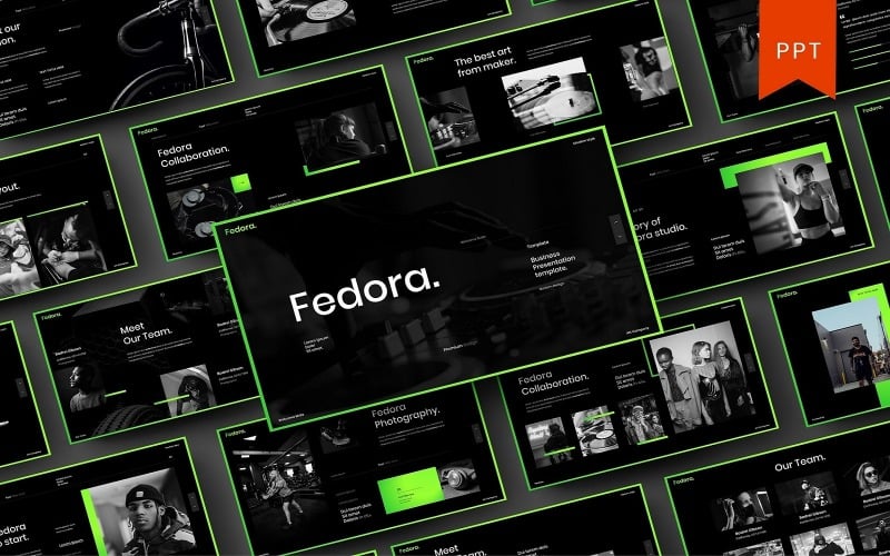 fedora business powerpoint template original