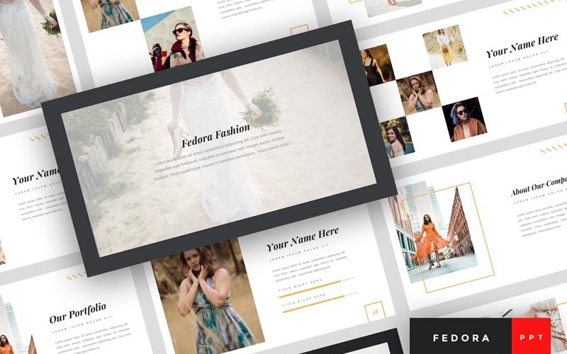 fedora fashion powerpoint template original