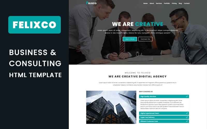 felixco business amp consulting landing page template original