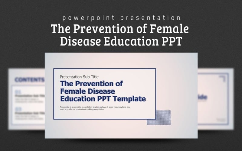 female disease education ppt powerpoint template original