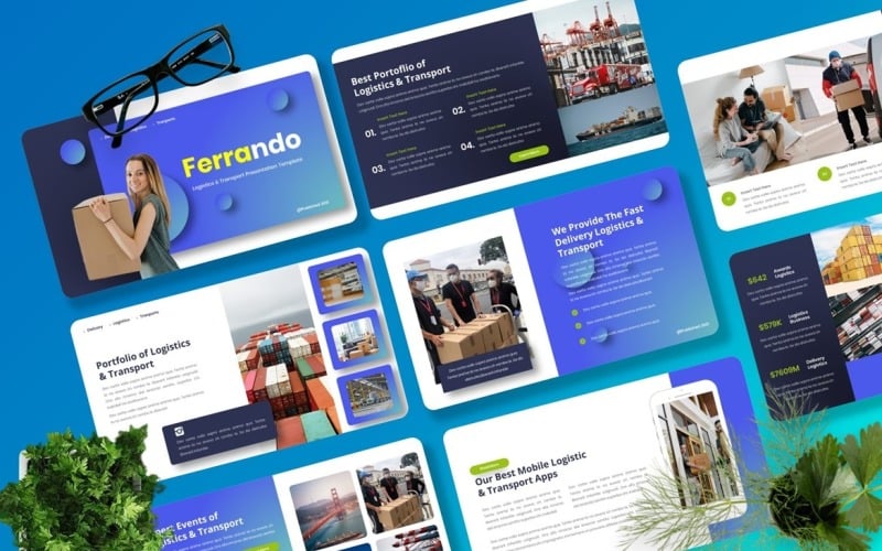 ferrando logistics powerpoint template original