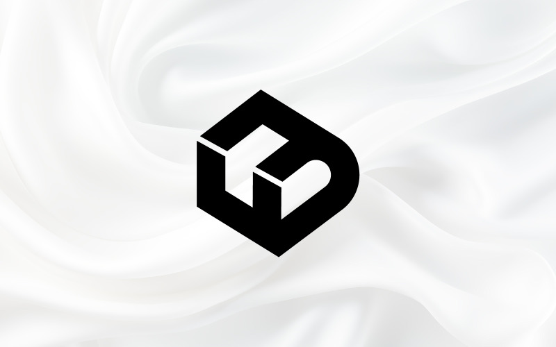 ff letter modern logo design template original