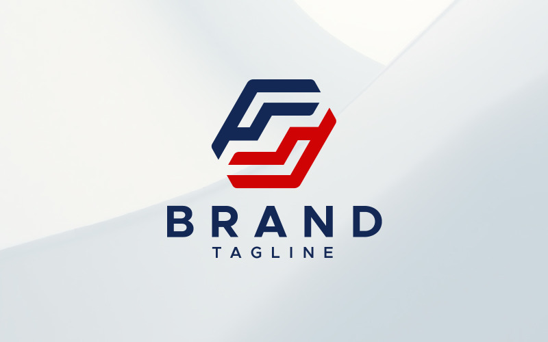 ff letter modern logo design original