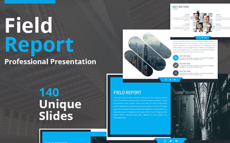 field report powerpoint template original