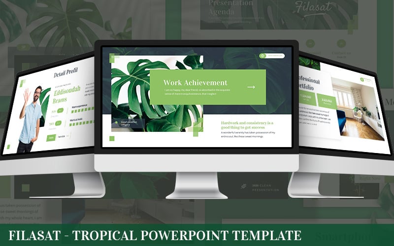 filasat tropical powerpoint template original