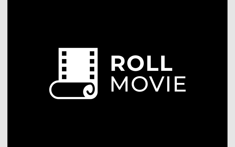 film movie cinema roll up logo original
