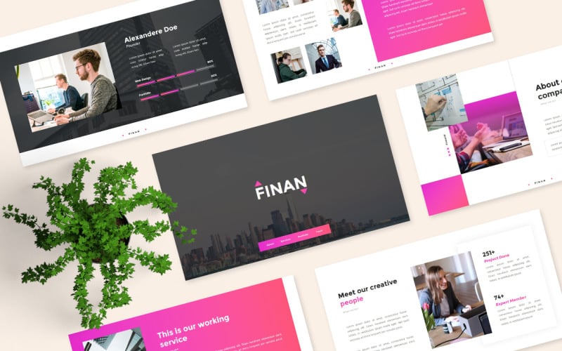 finan financial powerpoint template original