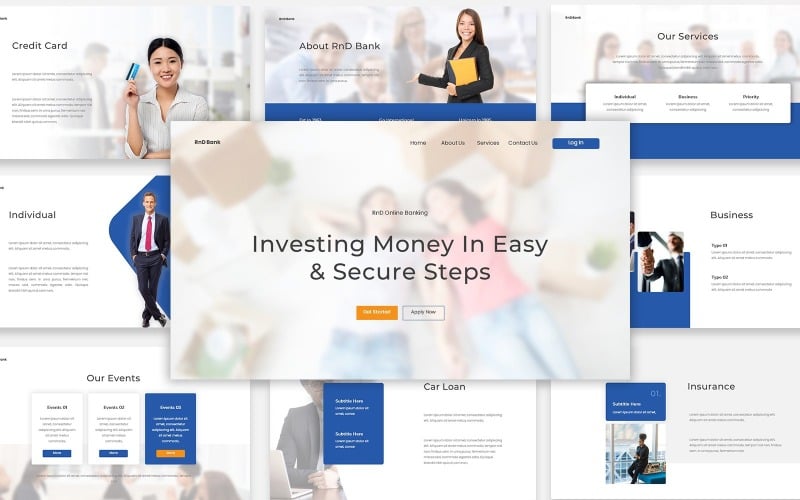 finance bank powerpoint template original