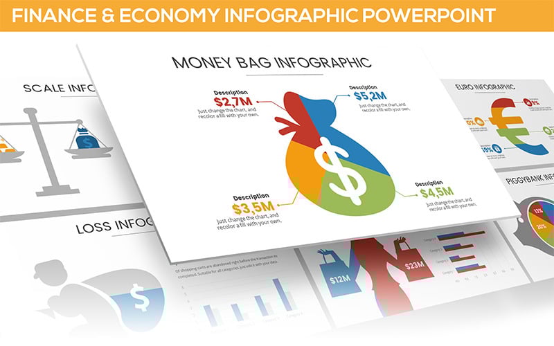 finance economy infographic powerpoint template original