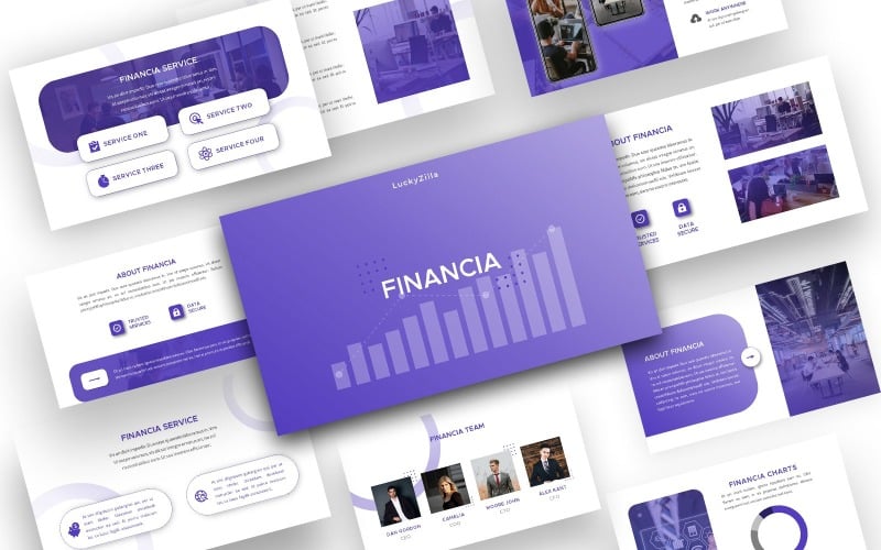 financia fully animated multipurpose presentation powerpoint template original