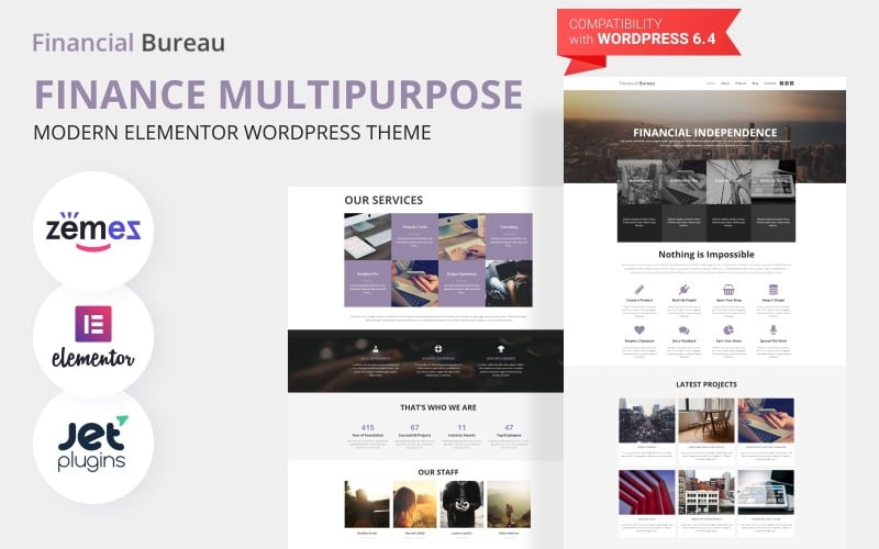 financial bureau finance multipurpose modern wordpress elementor theme original