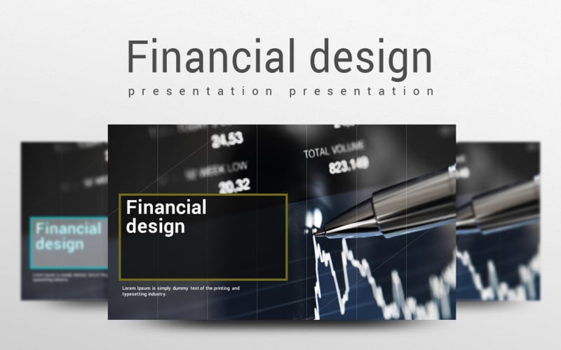 financial design powerpoint template original