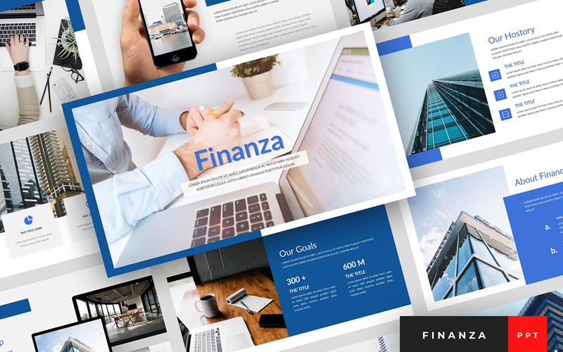 finanza finance presentation powerpoint template original