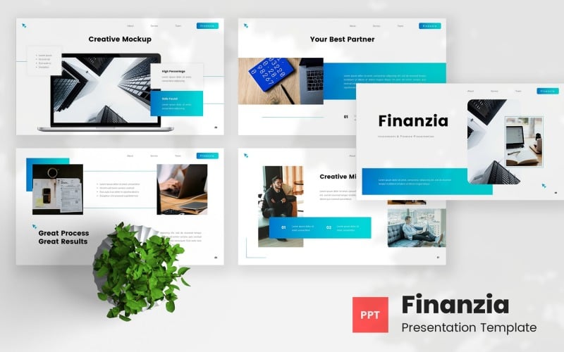 finanzia investment amp finance powerpoint template original