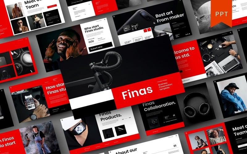 finas busines powerpoint template original