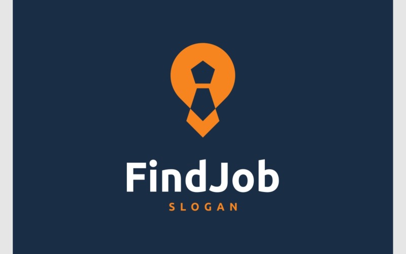 find job tie location logo original