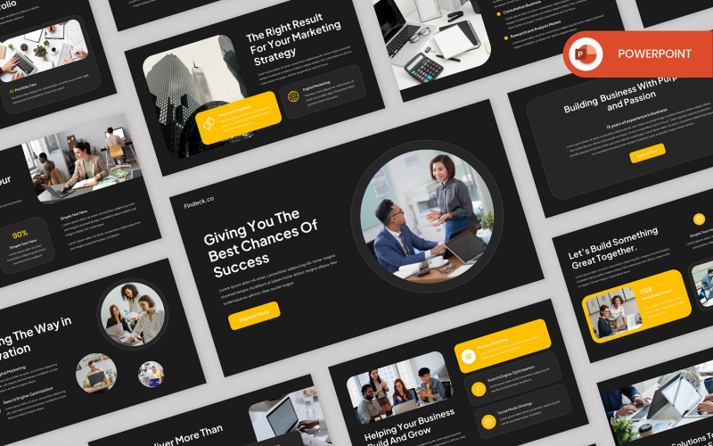 findeck pitch deck powerpoint template original