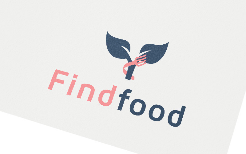 findfood logo psd template original