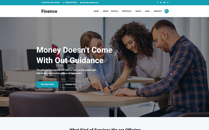 finence financial amp commercial wordpress theme original